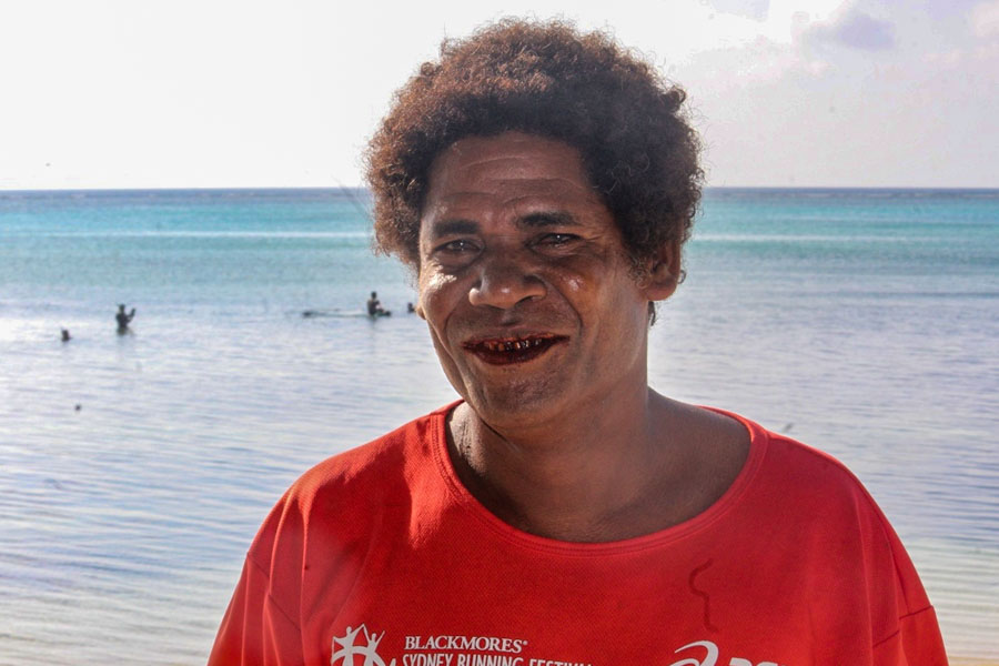 Head and shoulders portrait of Dominick Tuita. Photo: WorldFish/Bira'au Wilson Saeni.
