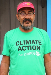 Head and torso photo of Ontong Javan activist Lawrence Makili. Photo: Solomon Star.