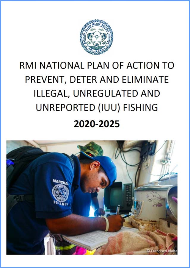 Cover of the Marshall Islands’ NPOA-IUU document, a plan to combat illegal, unreported and unregulated fishing in line with FAO IPOA-IUU