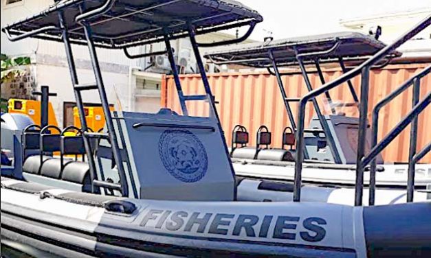 New boats for boarding vessels and monitoring port transhipment arrive in Majuro
